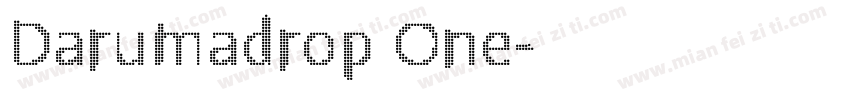 Darumadrop One字体转换